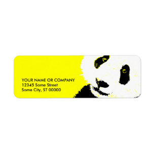 Etiqueta panda.