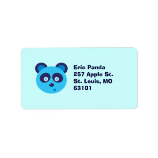 Etiqueta Panda azul