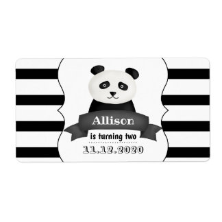 Etiqueta Panda Birthday Party