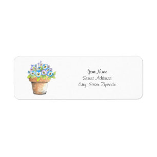 Etiqueta Pansies acuarelas potentes