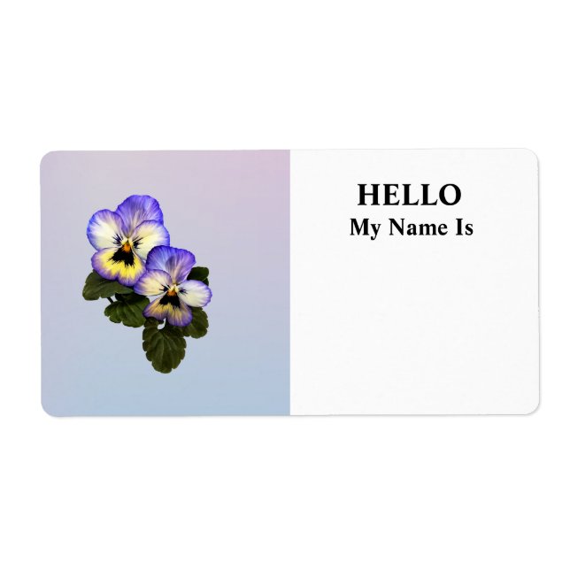 Etiqueta Pansy Duo (Frente)
