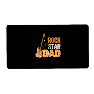 Etiqueta Papá estrella de rock del Día del Padre