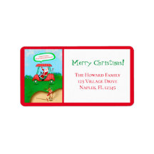 Papá Noel Divertido Con Rudolph Jugando Golf Navid