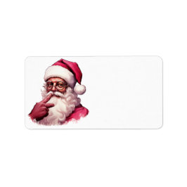 Etiqueta Papá Noel negro cree en los Navidades de Jesús
