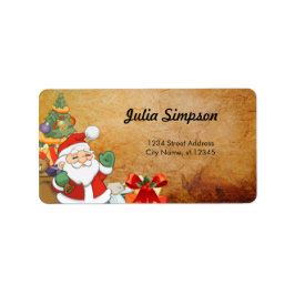 Etiqueta Papá Noel, regalos de Navidad