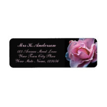 Papel de carta personalizado con foto de rosa rosa