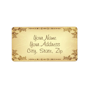 Etiqueta Papel de edad retro vintage