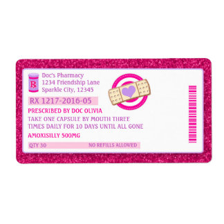 Etiqueta Papel de frascos de prescripción