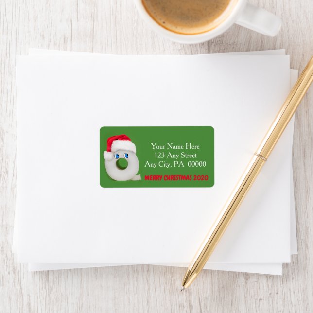 Etiqueta Papel de inodoro festivo de navidad 2020 (In situ)