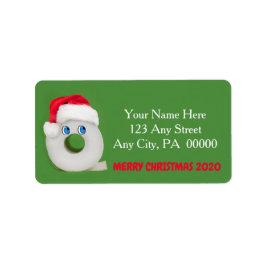 Etiqueta Papel de inodoro festivo de navidad 2020