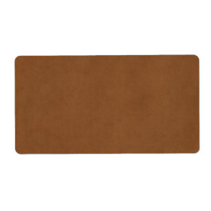 Etiqueta Papel de pergamino marrón vintage de cuero blanco