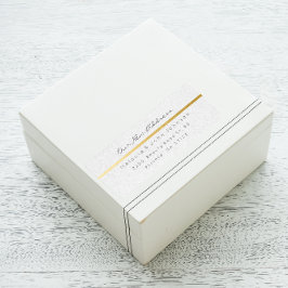 Etiqueta Papel gris natural Kraft blanco nueva dirección RS