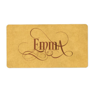 Etiqueta Papel personalizado de Emma Kraft de la escritura