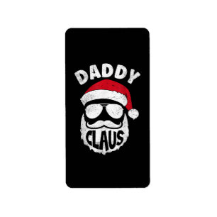 Etiqueta Papi Claus Santa Claus Navidades graciosos coincid