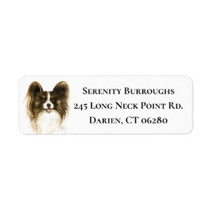 Etiqueta Papillon Mom Puppy Dog Lover Rescate De Mamá