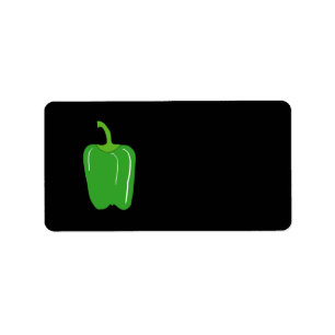 Etiqueta Paprika Verde. Entero