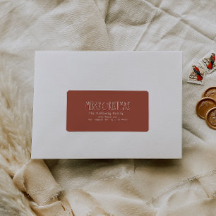 Etiqueta Paquete de direcciones de devolución de Navidades 