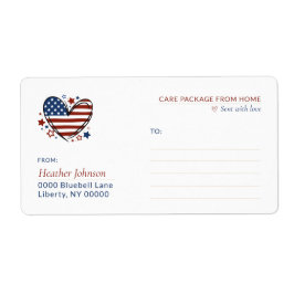 Etiqueta Paquete de Envío de Cartas desde Casa para Bootcam