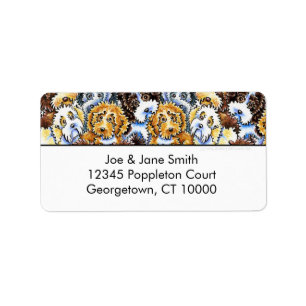 Etiqueta Paquete de perro Cockapoo Blanco