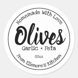 Etiqueta para aceitunas
