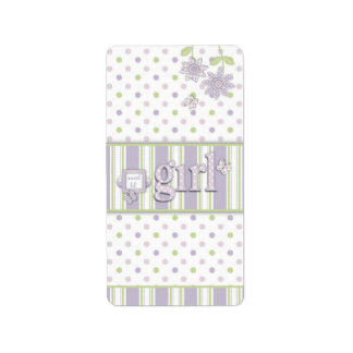 Etiqueta Para Baby Girl Mini Hershey Bar Label LG