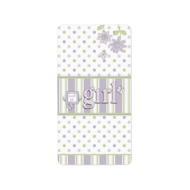 Etiqueta Para Baby Girl Mini Hershey Bar Label LG (Frente)