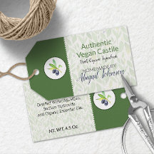 Etiqueta para baño y cuerpo casero de aceite de ol