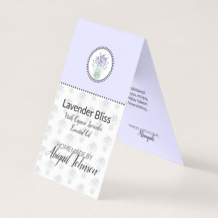 Etiqueta para baño y cuerpo casero de lavanda   Ta