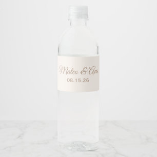 ETIQUETA PARA BOTELLA DE AGUA