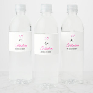Etiqueta Para Botella De Agua 50 y fabulosa etiqueta de botella de agua de la fi