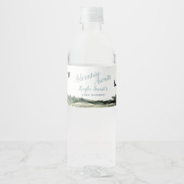 Etiqueta Para Botella De Agua Adventure Awaits
