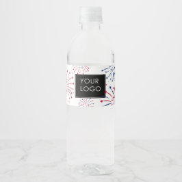 Etiqueta Para Botella De Agua Agregar logotipo empresa comercial compañía 4 de j