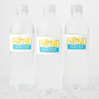 Etiqueta Para Botella De Agua Agua acuática de estanque Duque de goma