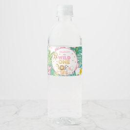 Etiqueta Para Botella De Agua Animales Safari salvajes decoración Fiesta de un p