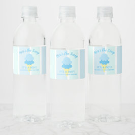 Etiqueta Para Botella De Agua Aquí está el Baby Shower de verano de Scoop Ice Cr