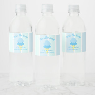 Etiqueta Para Botella De Agua Aquí está el Baby Shower de verano de Scoop Ice Cr