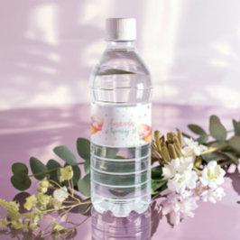 Etiqueta Para Botella De Agua Aquí está la fiesta de cumpleaños del Crema de Hie