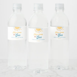 Etiqueta Para Botella De Agua Aquí Viene El Niño Que Baby Shower Favorece
