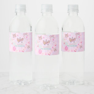 Etiqueta Para Botella De Agua Arco de Coqueta Unicornio de Tinte Mágico para Cum