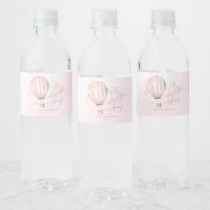Etiqueta Para Botella De Agua ¡Arriba y lejos! Baby Shower de globo aerostático 