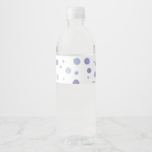Etiqueta Para Botella De Agua Arte de puntos con pinceladas orgánicas y adorable