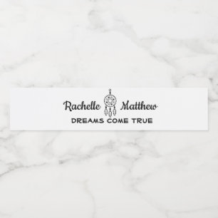 Etiqueta Para Botella De Agua Atrapasueños Boho Boda Ducha Nupcial Tribal