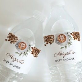 Etiqueta Para Botella De Agua Baby Shower de café - Etiqueta del frasco de agua