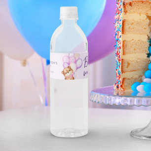 Etiqueta Para Botella De Agua Baby Shower de espera de cola de agua