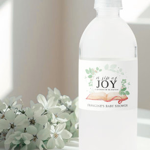 Etiqueta Para Botella De Agua Baby Shower De Un Hijo De Dios