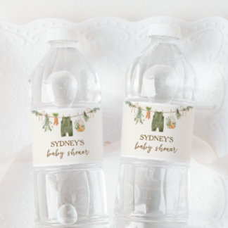 Etiqueta Para Botella De Agua Baby Shower en el mercado de agricultores locales