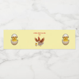 Etiqueta Para Botella De Agua Baby shower Estrellita Rústica