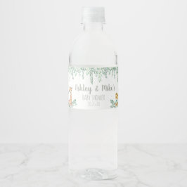 Etiqueta Para Botella De Agua Baby Shower Neutral Safari de Género
