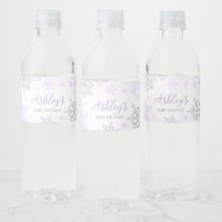 Baby Shower Purple Snowflake