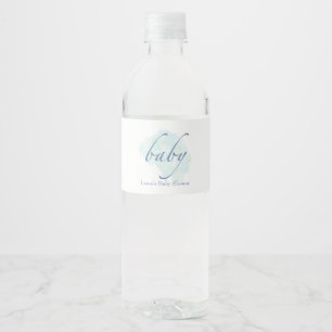 Etiqueta Para Botella De Agua Baby Shower sencillo y dulce